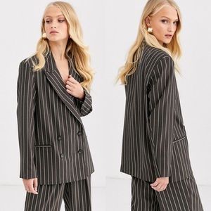 ASOS Dad Blazer in Pinstripe 4